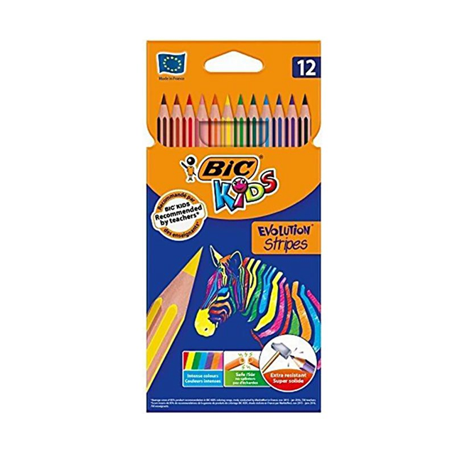 bic-kredki conte evolution stripes 12kol/12/