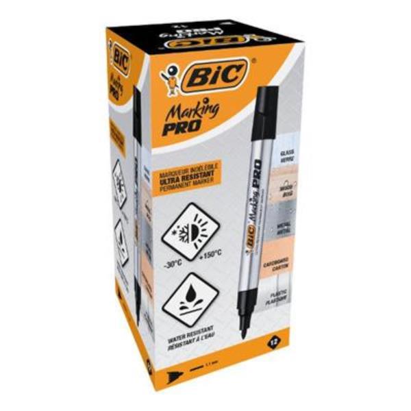 bic-marker permanentny okrągły czarny marking pro /12/