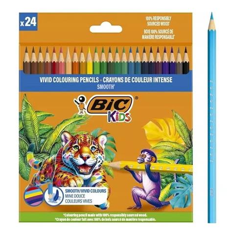 BIC-KREDKI KIDS 24 KOLORY SMOOTH /12/