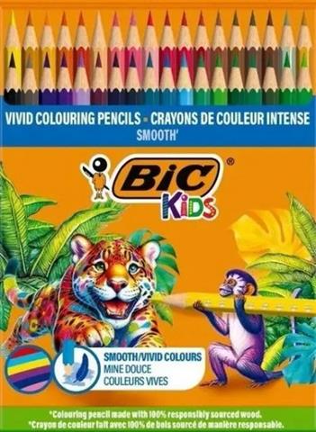 BIC-KREDKI KIDS 48 KOLORÓW SMOOTH /4/