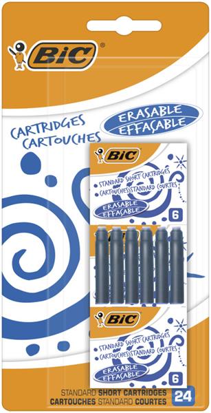 bic-naboje do piór niebieskie op.24szt  /24/