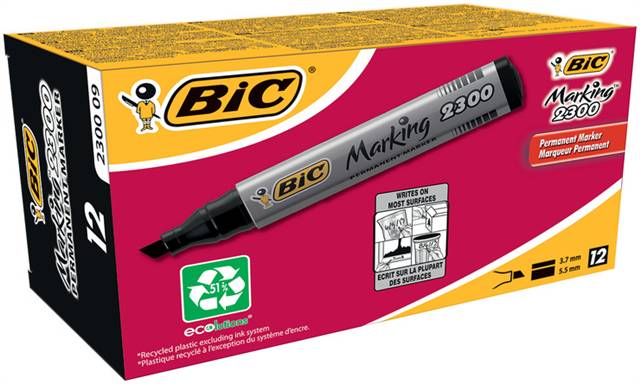 bic-marker permanentny ścięty /12/