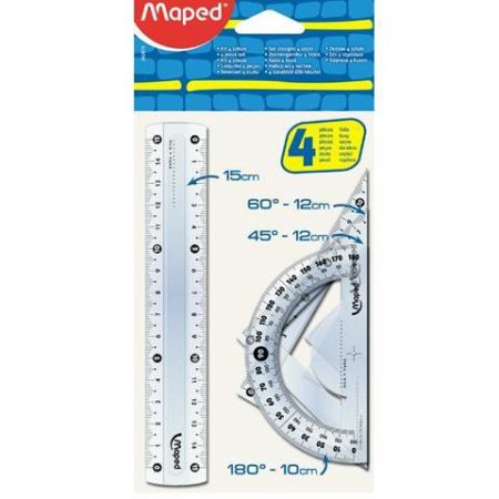 maped zestaw geom. 4el. 15cm 242815