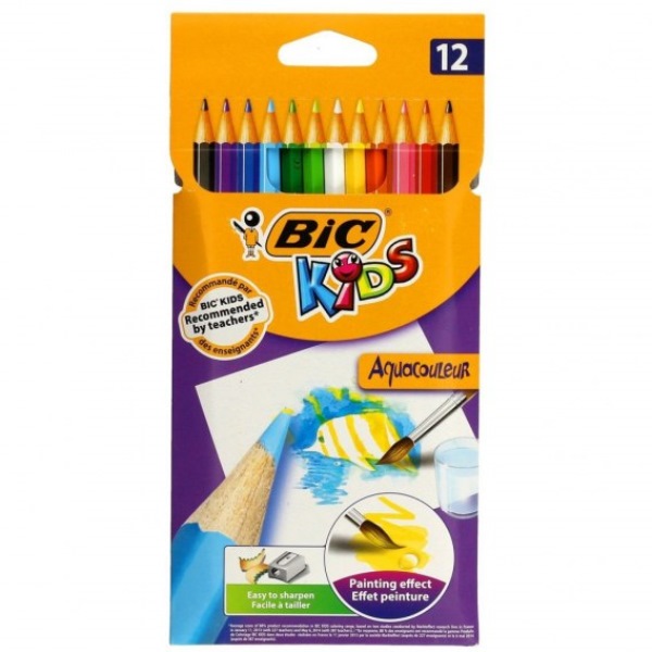 bic-kredki kids 12kol aquacouleur