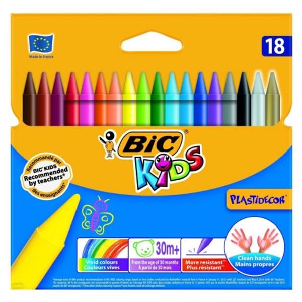 bic-kredki kids 18kol plastidecor /12/