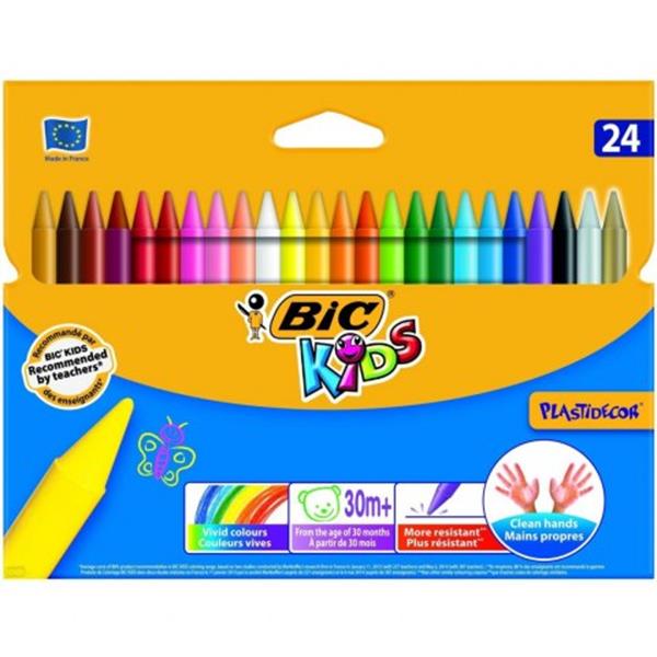 bic-kredki kids 24kol plastidecor /6/