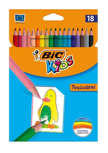 BIC-KREDKI TROPICOLOR 18 KOLORÓW  /12/