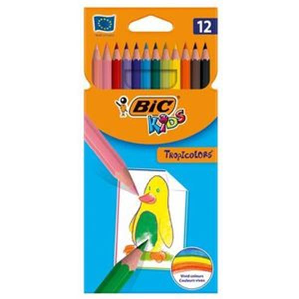 bic-kredki tropicolor 12 kolorów /12/