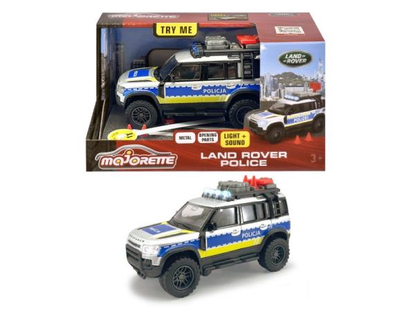 majorette policja land rover 12.5cm światło dźwięk simba