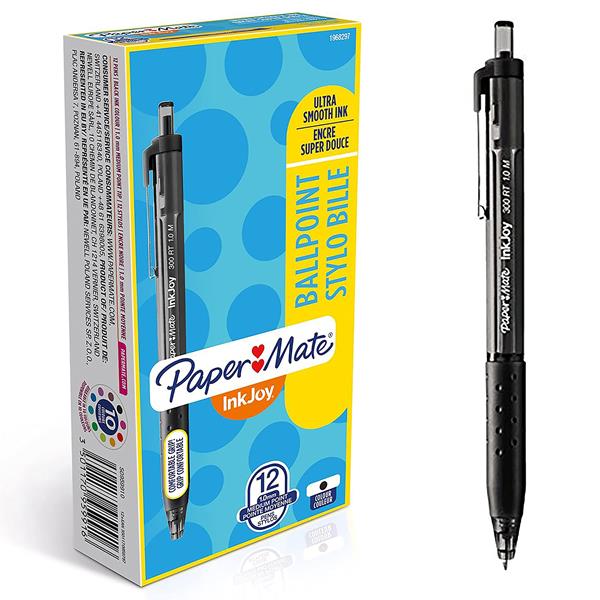 paper mate długopis ink joy czarny 1.0mm300rt /12/ newell