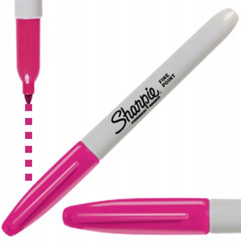 sharpie marker permanentny magenta      okrągły newell /12/