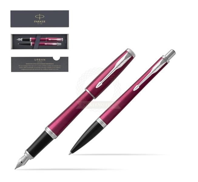 parker kpl.długopis+pióro urban vibrant magenta kpl4 newell