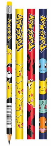 MAJEWSKI OŁÓWKI Z GUMKĄ TUBA 72 SZTUK HBPOKEMON /72/