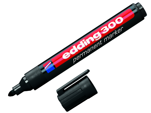edding marker 300 permanentny czarny okrągły /10/