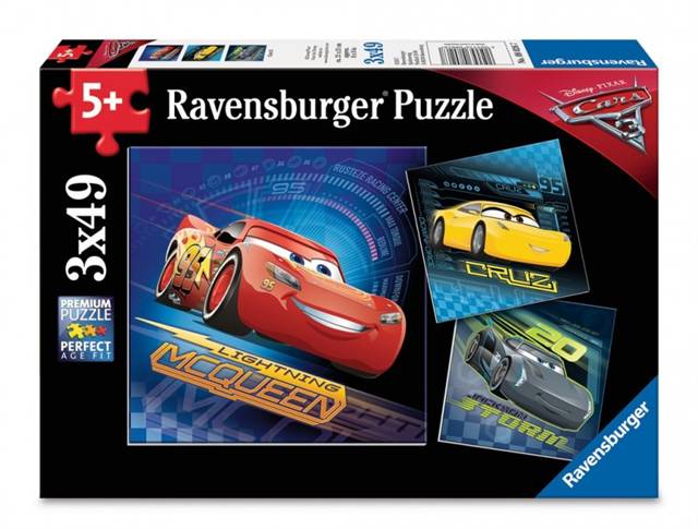 ravensburger puzzle 3x49el cars 3 tm toys