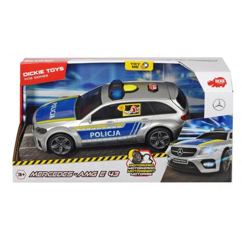 dickie sos policja mercedes-amg e43 30cm 203716018026