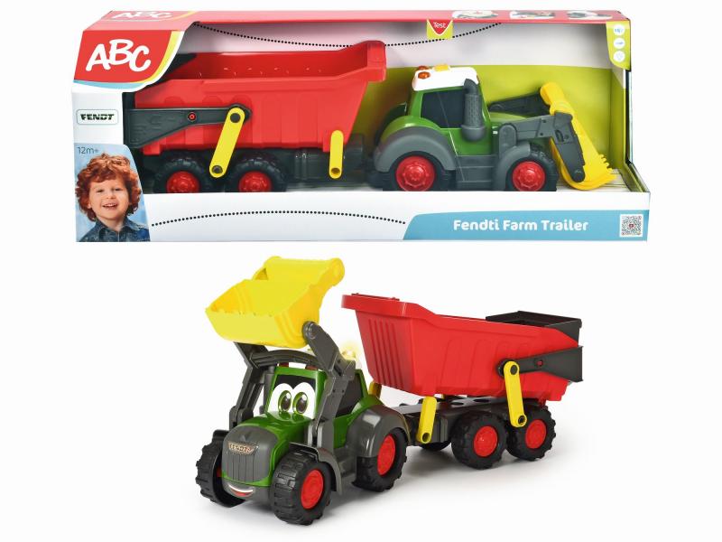 dickie traktor happy fendt z przyczepąabc 411 9000 simba