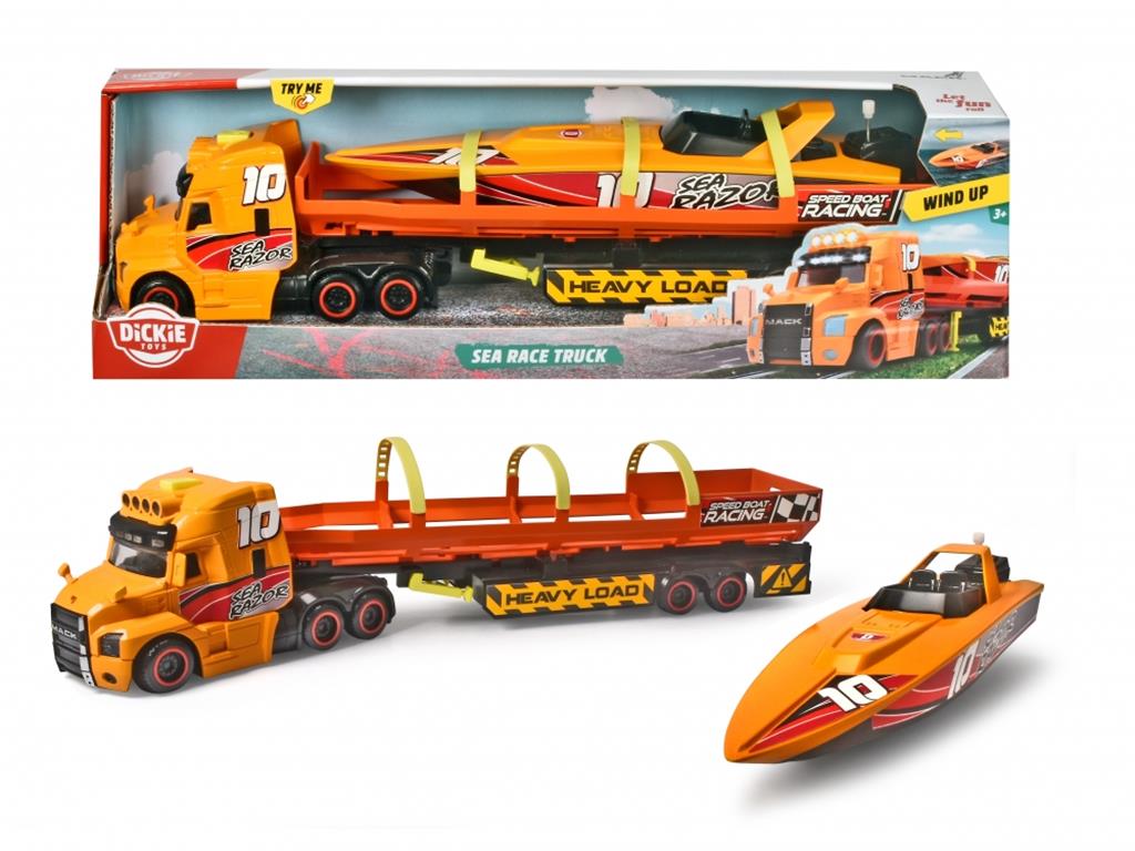DICKIE CIĘŻARÓWKA SEA RACE 41CM ŚW/DŹW  374-7009 SIMBA