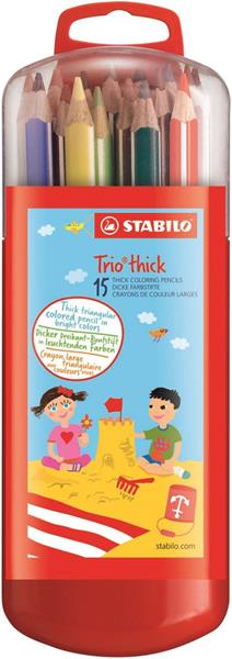 stabilo kredki 15 kolorów trio thick    jumbo 203/11-15  /10/