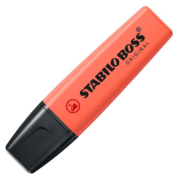 STABILO ZAKREŚLACZ BOSS PASTEL CZERWONY 70/140 /10/
