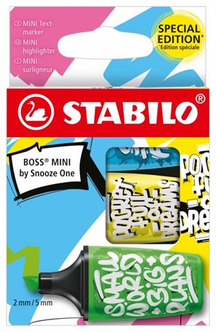 stabilo zakreślacze mini boss 3 kolory  by snooze one 07/03-61 /10/