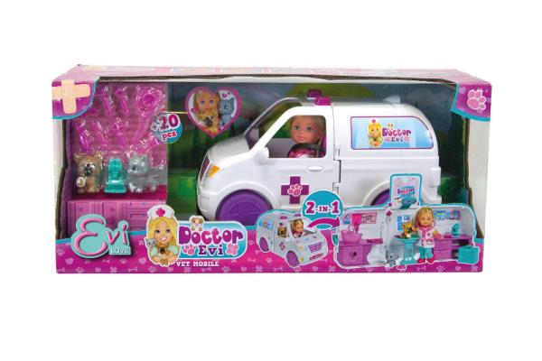 SIMBA EVI LALKA DOKTOR-AMBULANS 2W1