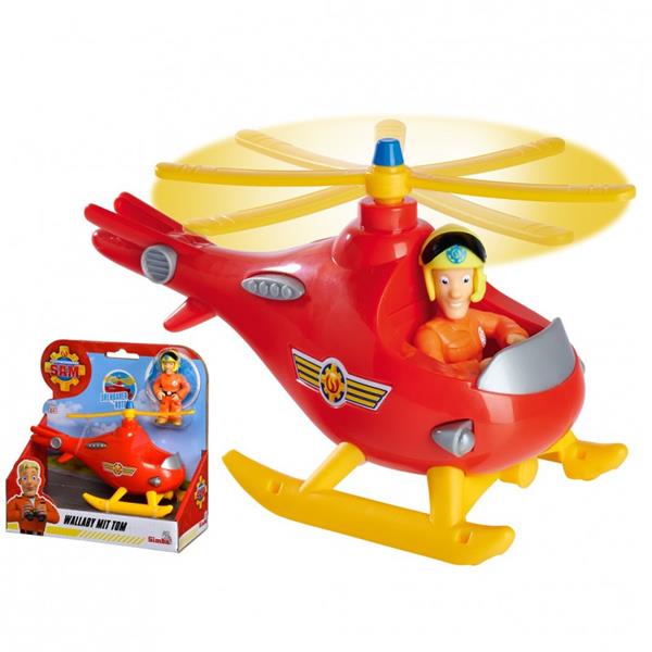 strażak sam helikopter wallaby z figurką toma simba