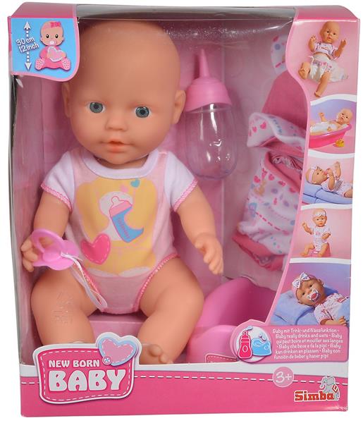 NEW BORN BABY BOBAS Z UBRANKAMI 30CM SIMBA LA-7248