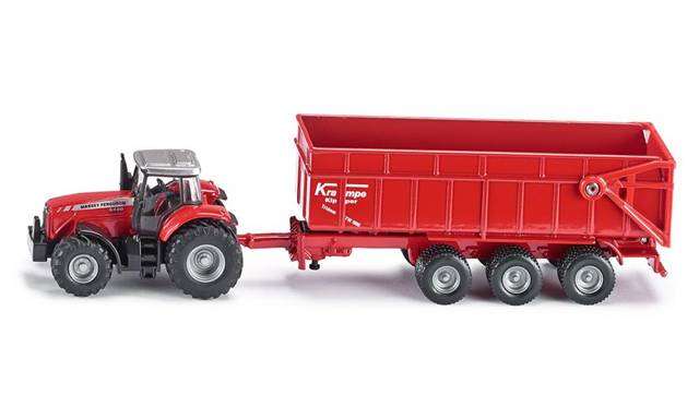 SIKU FARMER 1844 TRAKTOR MASSEY FERG+PRZYCZEPA                                  TREFL
