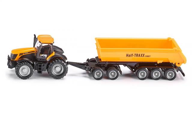 SIKU FARMER 1858 TRAKTOR Z WÓZKIEM I WYWROTKĄ                          TREFL
