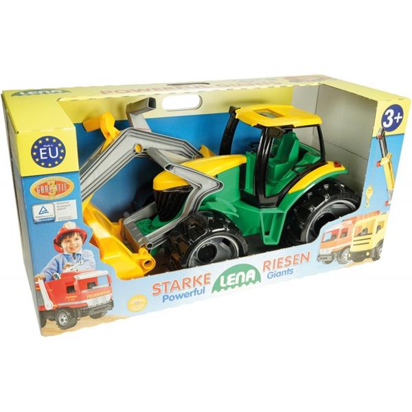 lena traktor spychacz + koparka 02080
