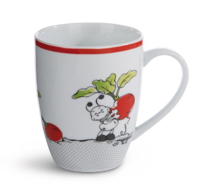 NICI 49450 Kubek porcelanowy mrówka Enzi 310ml, papierowa banderola