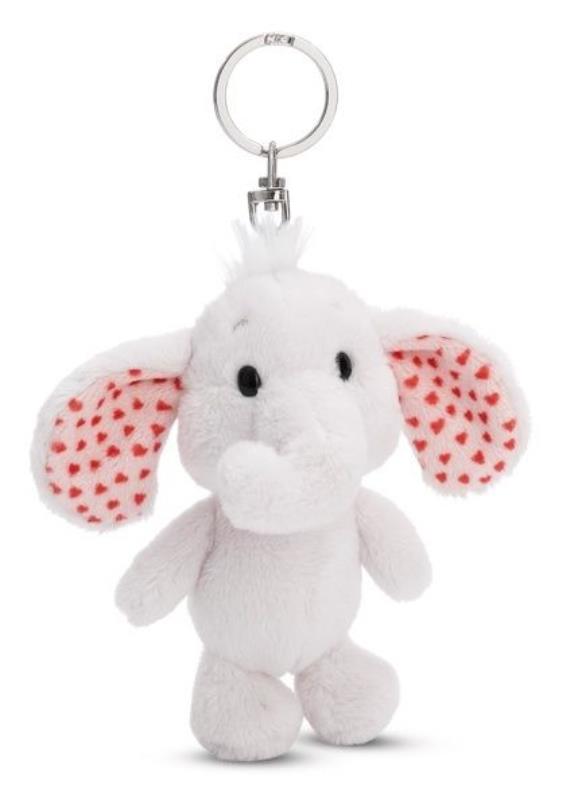NICI 61481 Brelok pluszowy Słoń jasnoszary Love 10cm GREEN