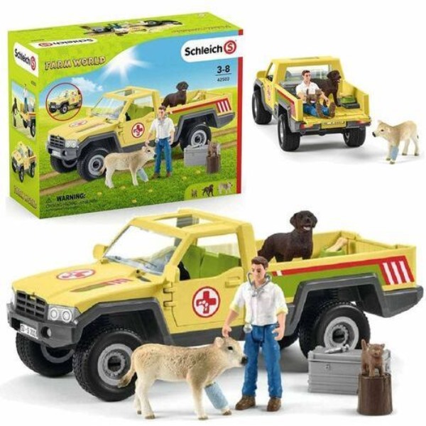 schleich samochód weterynarza na farmie 42503 tm toys