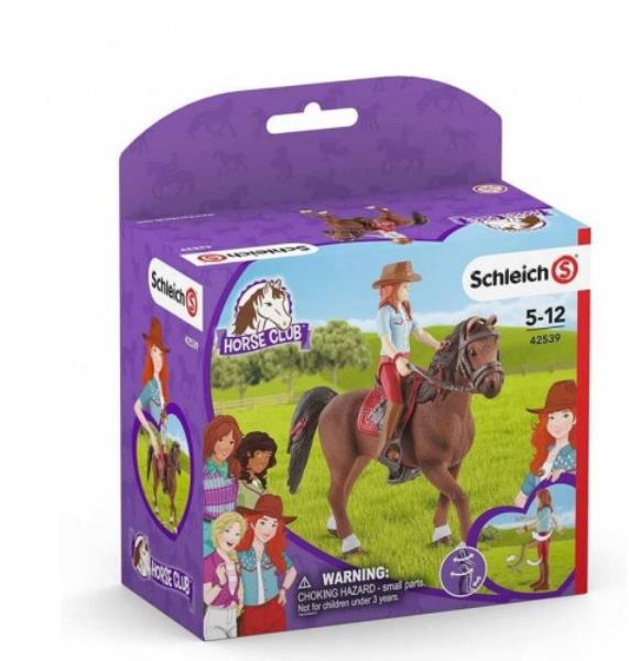 schleich hannah i cayenne horse club 42539 tm toys