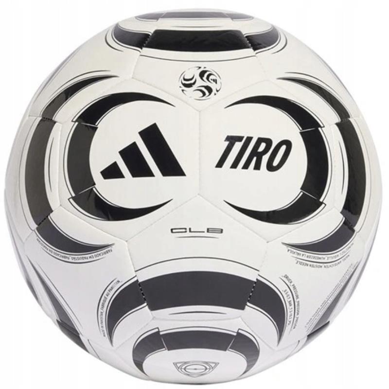 PIŁKA NOŻNA ADIDAS TIRO CLUB CZARNO/BIAŁA 15075