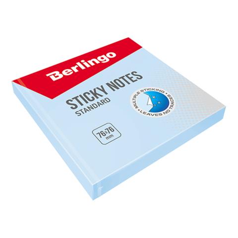 berlingo notes samopoprzylepny 75x75mm  100k pastelowy niebieski lsn 39205 cdc  /12/