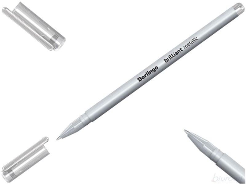 berlingo długopis żelowy srebrny 0.6mm /12/ ber-515159 cdc