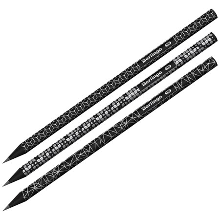 berlingo ołówek hb doubleblack z czarnego drewna /36/ ber-084008 cdc