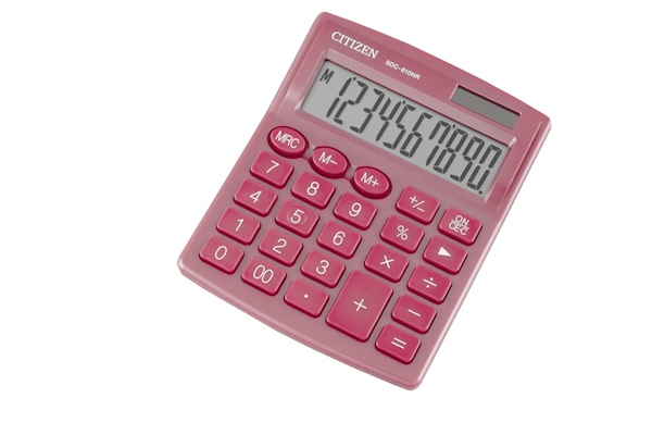 kalkulator citizen sdc-810nr różowy cdc
