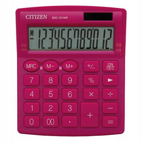 KALKULATOR CITIZEN SDC-812NRPKE 12-CYFROWY, 127 X 105 MM, RÓŻOWY CDC