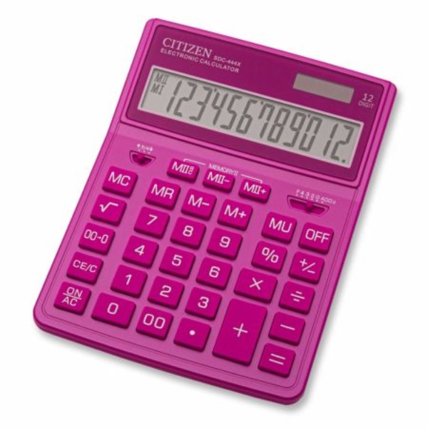 kalkulator citizen sdc-444x-pk różowy cdc