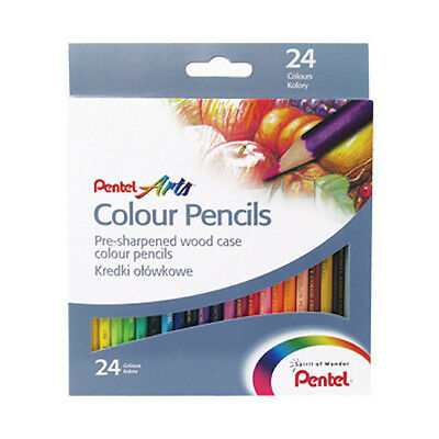 pentel kredki ołówkowe 24 kol. cb8-24