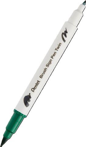 PENTEL PISAK DWUSTRONNY DO KALIGRAFII   SESW30C-T104 ZIELONY