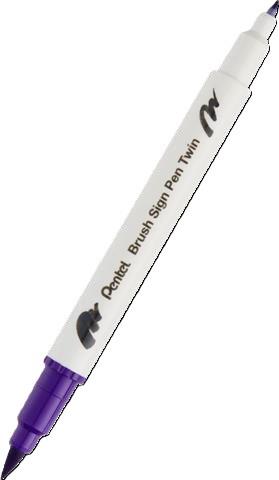 PENTEL PISAK DWUSTRONNY DO KALIGRAFII SESW30C-T108 FIOLETOWY
