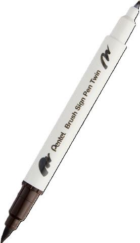 PENTEL PISAK DWUSTRONNY DO KALIGRAFII SESW30C-T118 CIEMNYBRĄZ