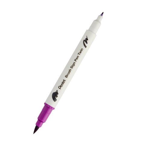PENTEL PISAK DWUSTRONNY DO KALIGRAFII SESW30C-T120 FUKSJA