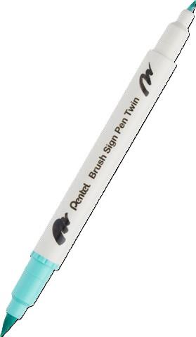 PENTEL PISAK DWUSTRONNY DO KALIGRAFII SESW30C-T134 SZMARAGDOWY ZIELONY