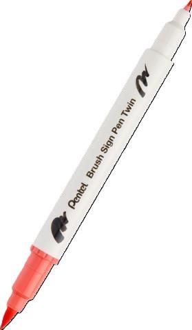 PENTEL PISAK DWUSTRONNY DO KALIGRAFII SESW30C-T135 KORALOWY RÓŻ