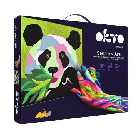 zestaw artystyczny do tworzenia obrazu 3d panda 29x29cm 20000